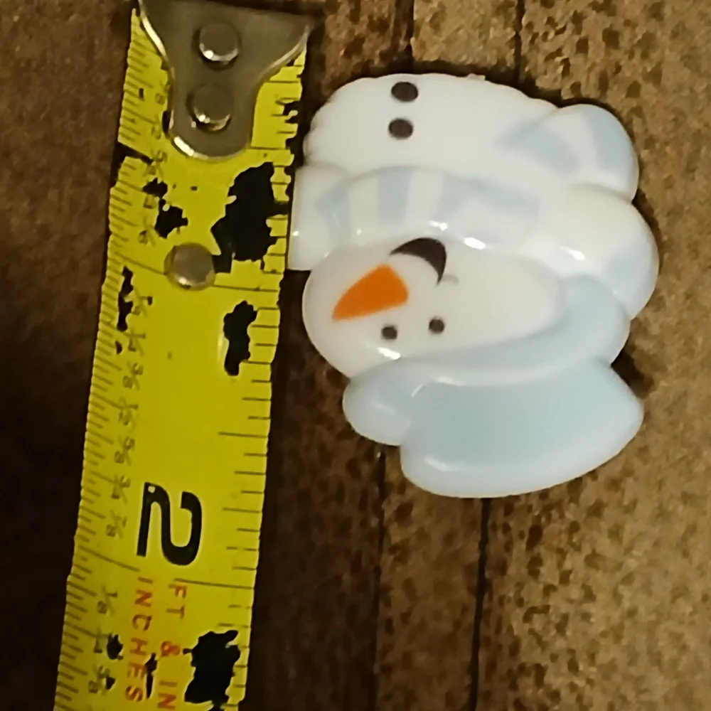 Child's Plaatic Snowman Ring with Orange Nose Adjustable